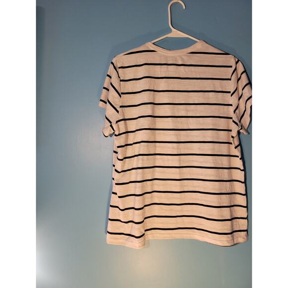 Time And Tru Womens Black/White Striped T Shirt Size XL - Picture 5 of 5